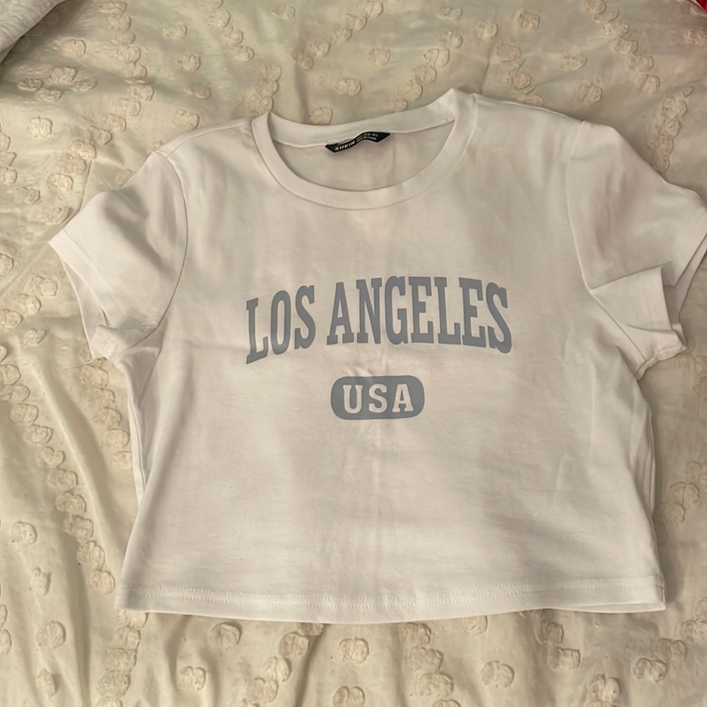 shein, size small, white and light blue
